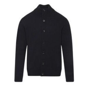 Banana Republic Men's Black Cardigan Cotton Sweater Jacket Size Medium NEW